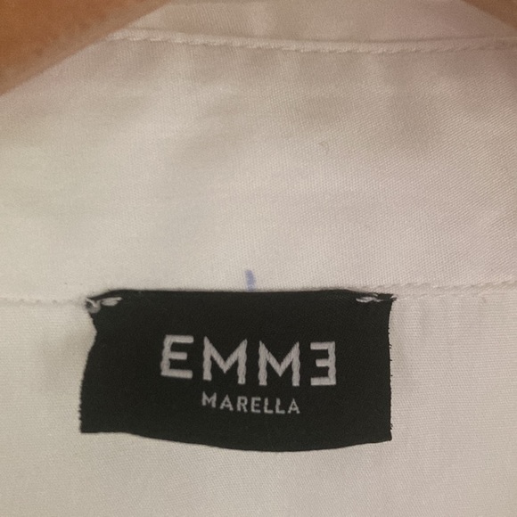 Emme Marella 100% cotton long line button down size 6 - Picture 2 of 5